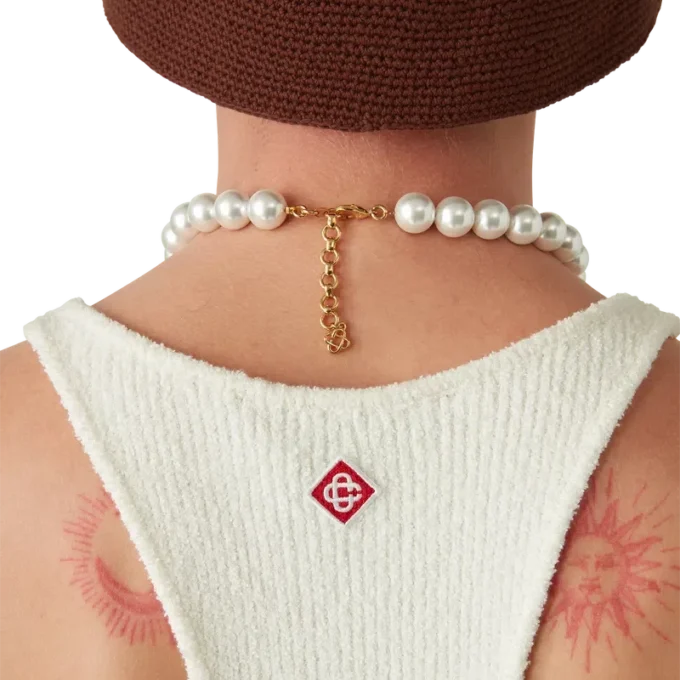 Bouclé-ribbad väst