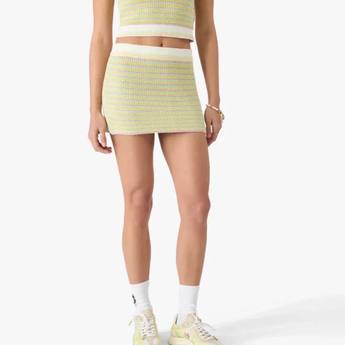 Bourgeois randig minikjol