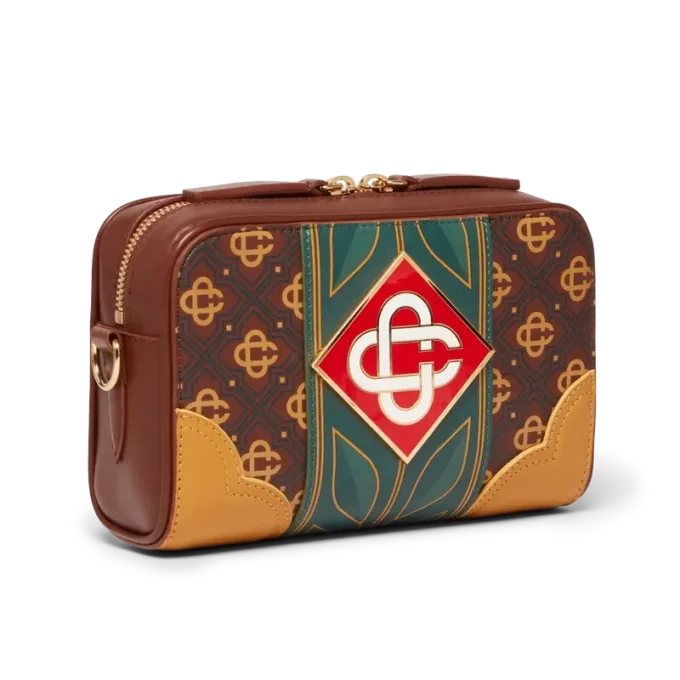 Brun Monogram-crossbodyväska Brun Monogram-crossbodyväska