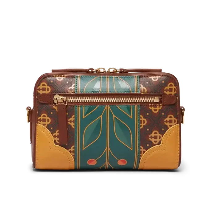 Brun Monogram-crossbodyväska Brun Monogram-crossbodyväska