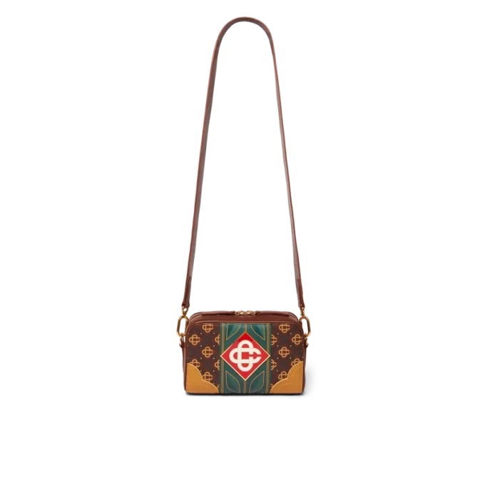Brun Monogram-crossbodyväska Brun Monogram-crossbodyväska