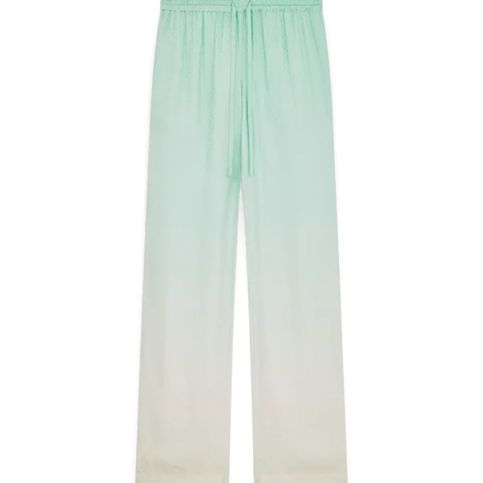 Byxor i jacquardtyg med gradientmonogram