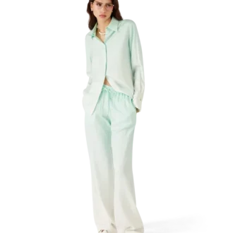 Byxor i jacquardtyg med gradientmonogram