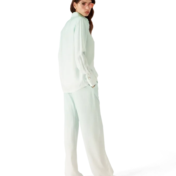 Byxor i jacquardtyg med gradientmonogram