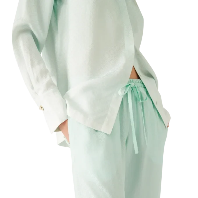 Byxor i jacquardtyg med gradientmonogram