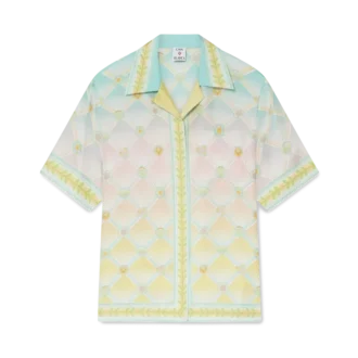 Candy Icons kortärmad skjorta i silketwill