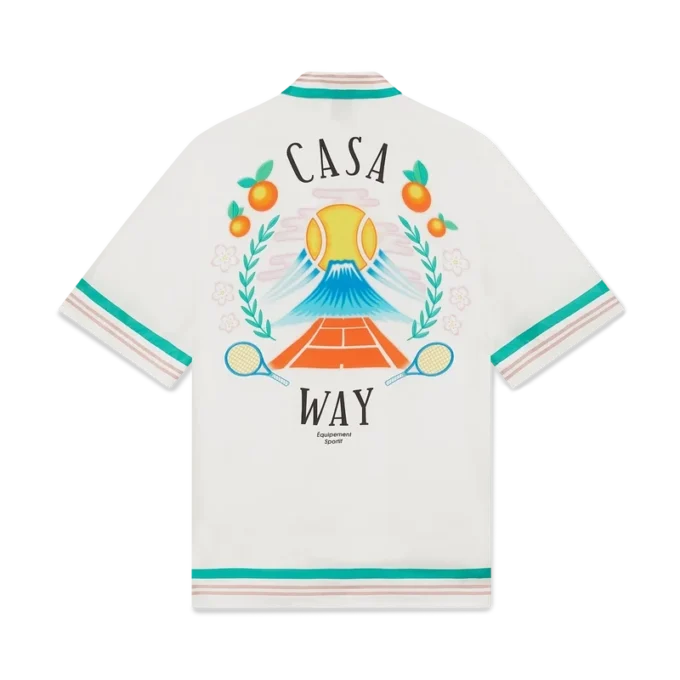 Casa Way kortärmad silkesskjorta Casa Way kortärmad silkesskjorta