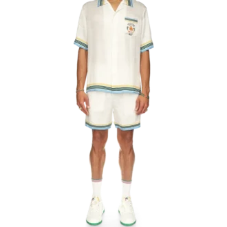 Casa Way kortärmad silkesskjorta