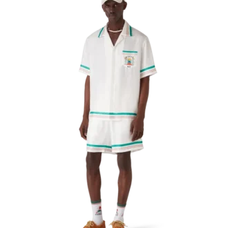 Casa Way kortärmad silkesskjorta