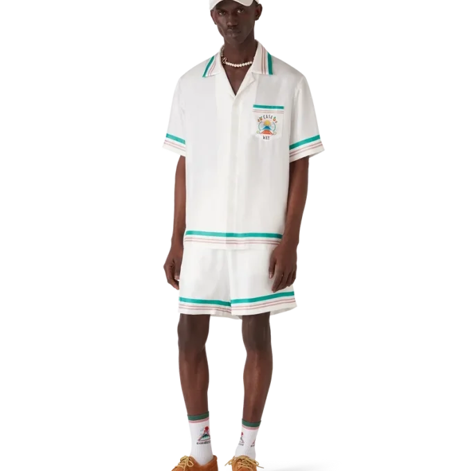 Casa Way kortärmad silkesskjorta Casa Way kortärmad silkesskjorta