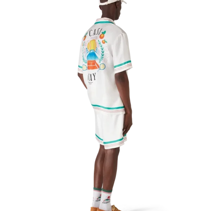 Casa Way kortärmad silkesskjorta Casa Way kortärmad silkesskjorta