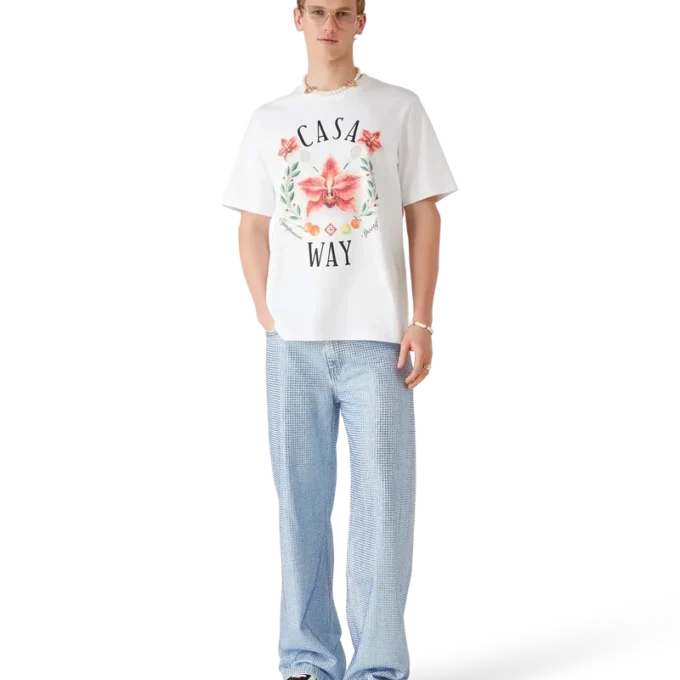 Casa Way Orchid Logo kortärmad T-shirt