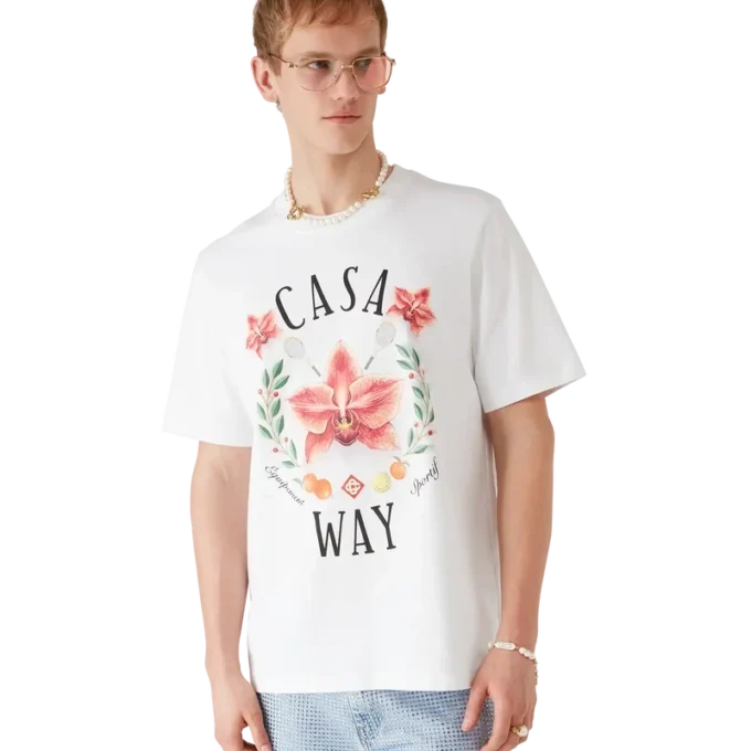 Casa Way Orchid Logo kortärmad T-shirt