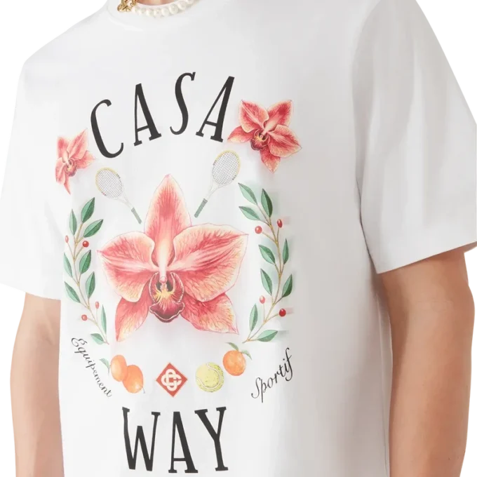 Casa Way Orchid Logo kortärmad T-shirt