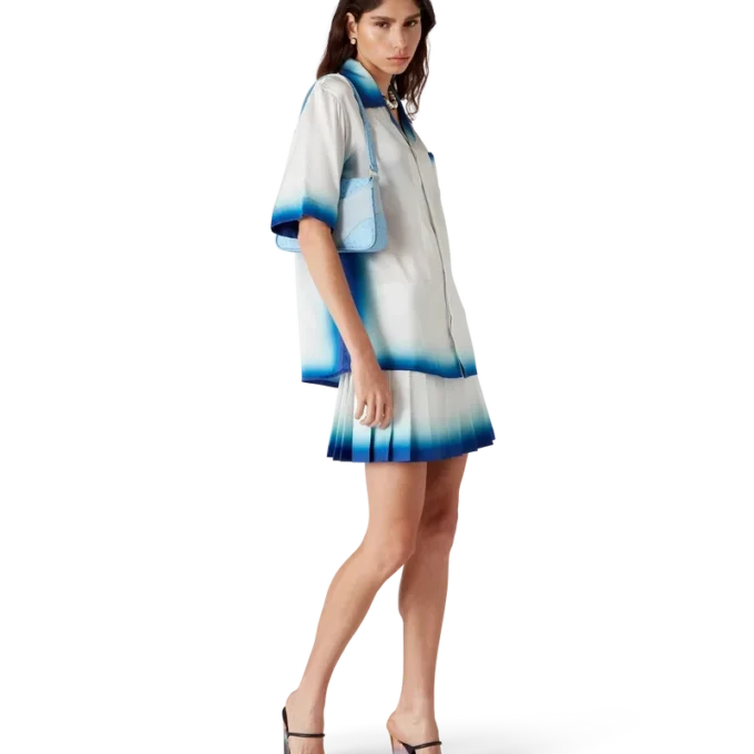 Casa Way Skate plisserad silkekjol