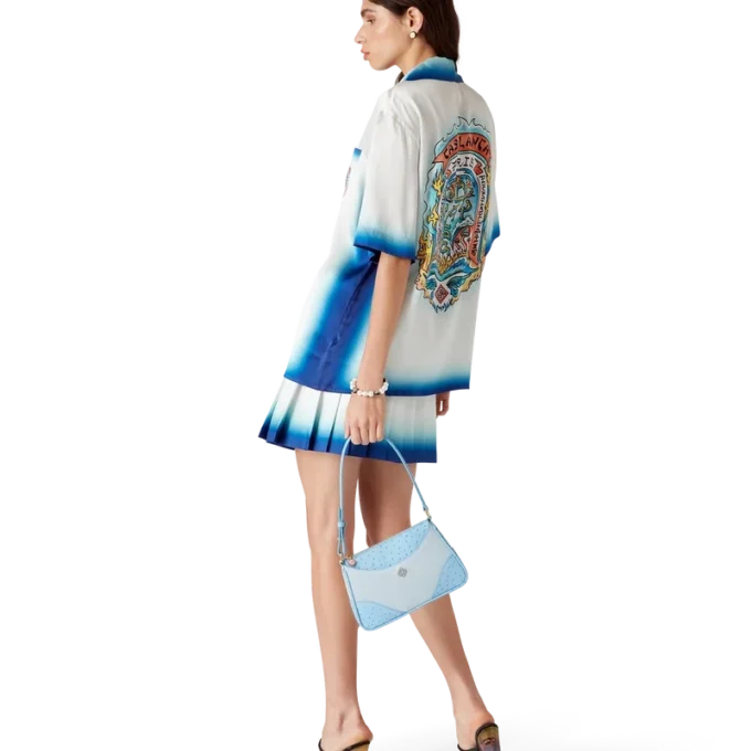 Casa Way Skate plisserad silkekjol