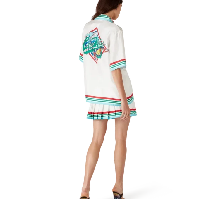 Casa Way World Series kortärmad silkesskjorta