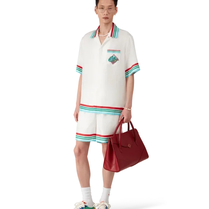 Casa Way World Series kortärmad silkesskjorta