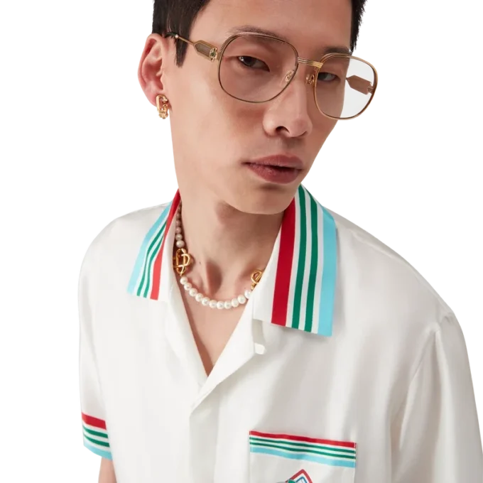 Casa Way World Series kortärmad silkesskjorta