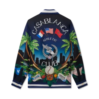 Casablanca Athletic Club silkesskjorta