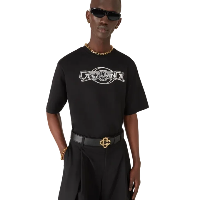 Casablanca Chrome Oversized Short Sleeve T-shirt