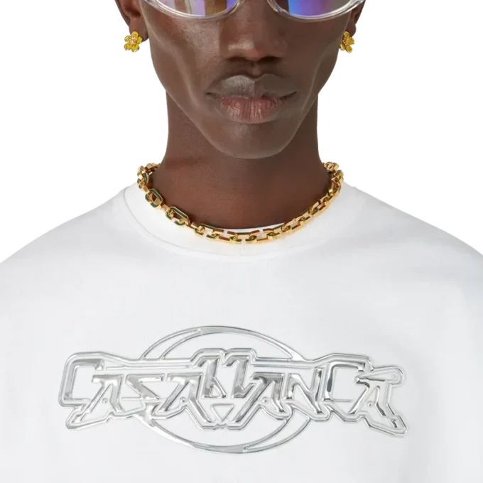 Casablanca Chrome Oversized Short Sleeve T-shirt