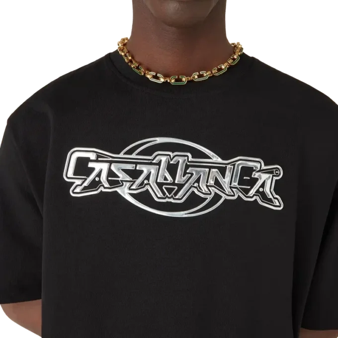 Casablanca Chrome Oversized Short Sleeve T-shirt