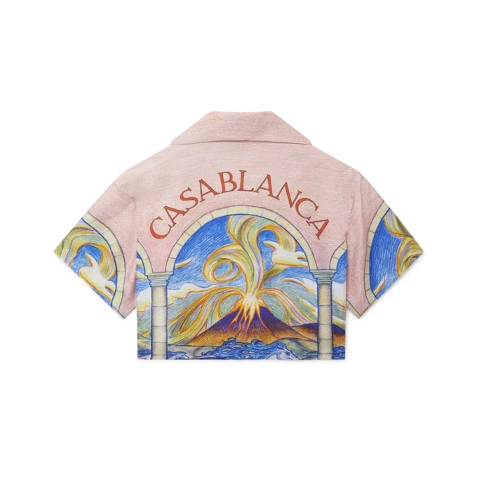 Chevaux Sauvages kort silkeskjorta