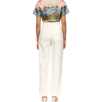 Chevaux Sauvages kort silkeskjorta