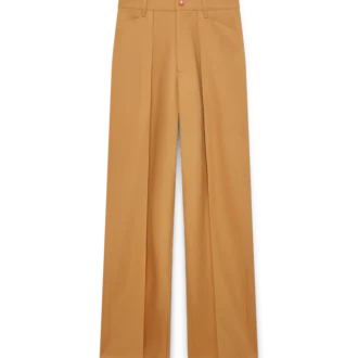 Chinobyxor i ull med veck