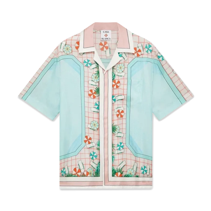 Copacabana kortärmad silkesskjorta