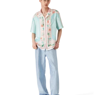 Copacabana kortärmad silkesskjorta