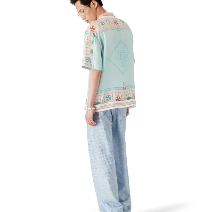 Copacabana kortärmad silkesskjorta