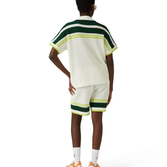 Court orange-vita sneakers för herr