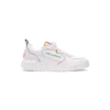 Court vita och flerfärgade sneakers för dam