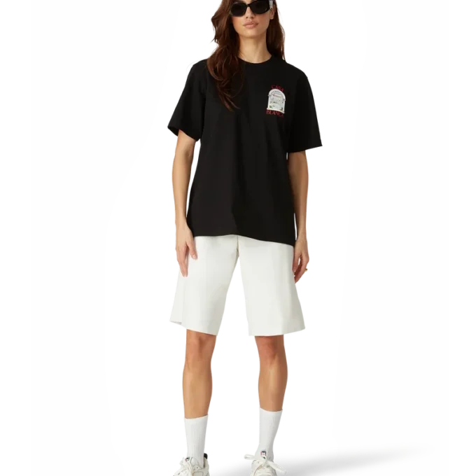 Court vita och flerfärgade sneakers för dam