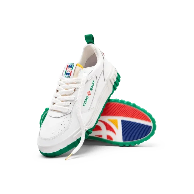 Court White & Green Sneaker för dam