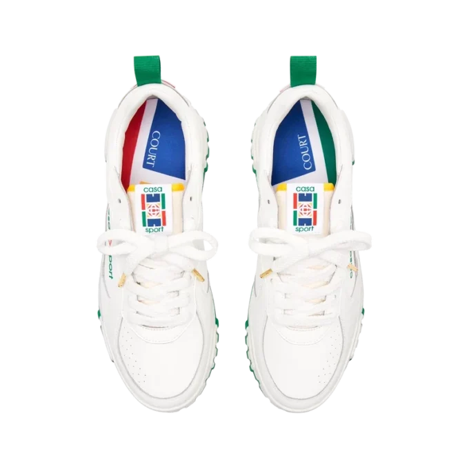 Court White & Green Sneaker för dam