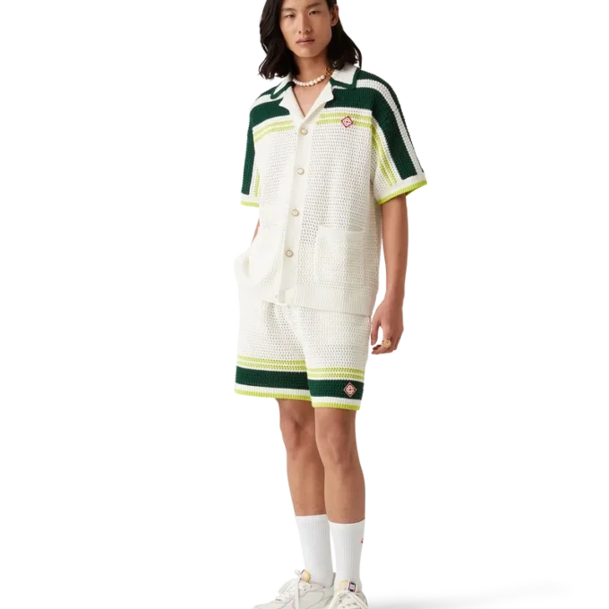 Court White & Multicolour Sneakers för herr