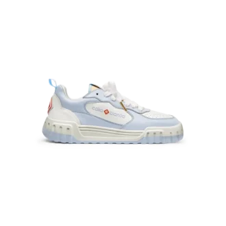 Court vit och puderblå sneaker för herr