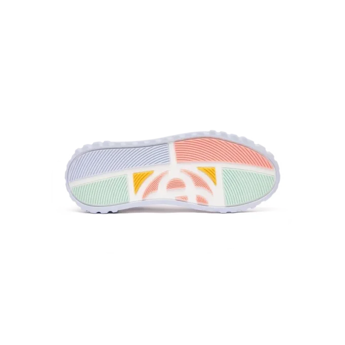 Court vit och puderblå sneaker för herr