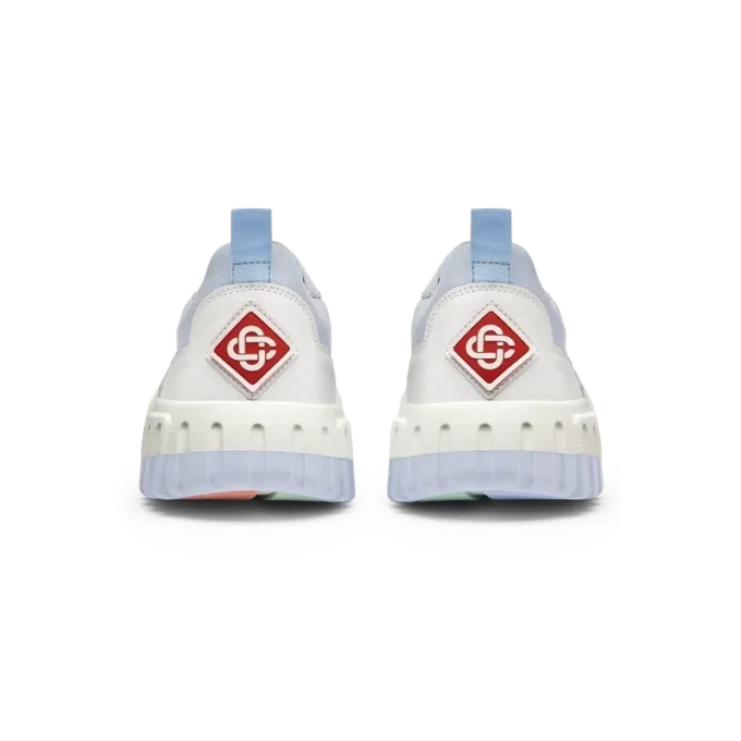 Court vit och puderblå sneaker för herr