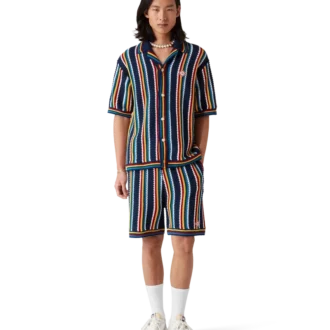 Crochet Stripe Shorts