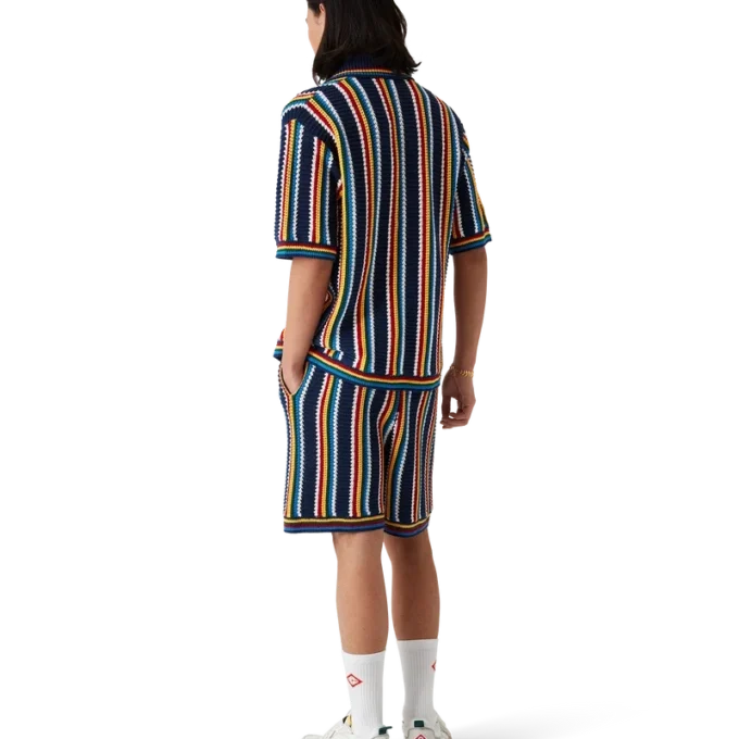 Crochet Stripe Shorts