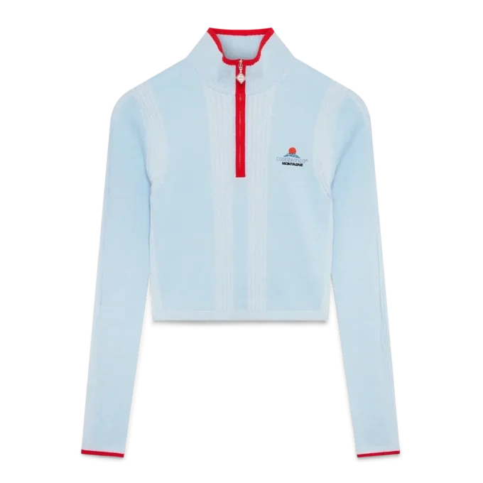 Crop top i merinoull för skidåkning Crop top i merinoull för skidåkning