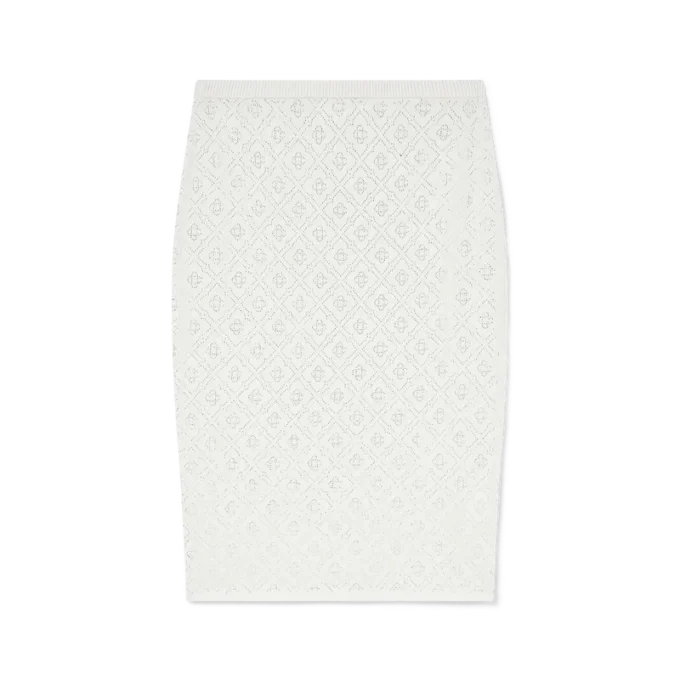 Crystal Monogram Knit Kjolar