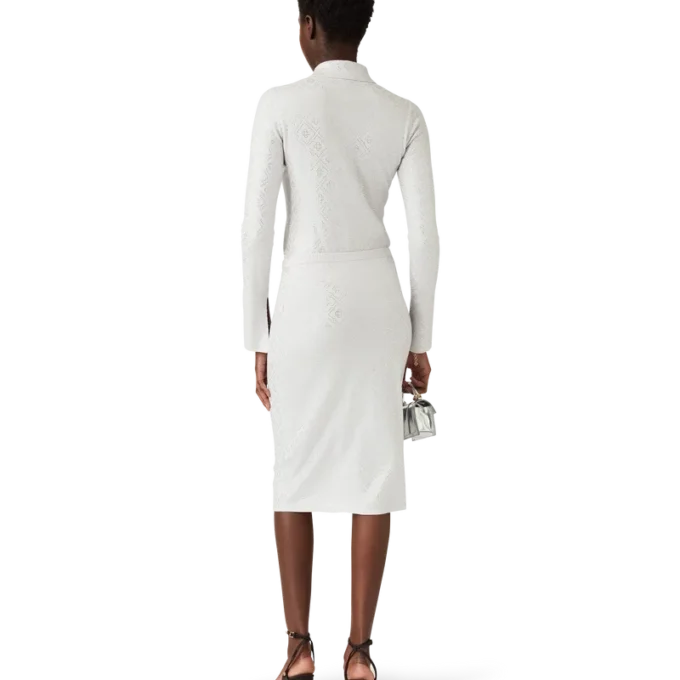 Crystal Monogram Knit Kjolar