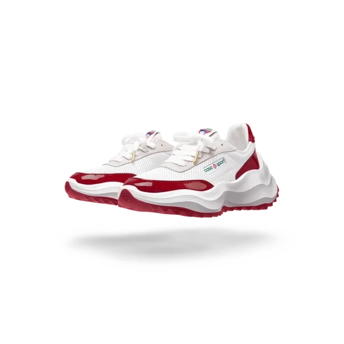 Damsko Atlantis i vitt och Haute Red