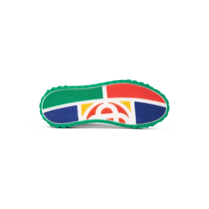 Herrskor i grönt och vitt