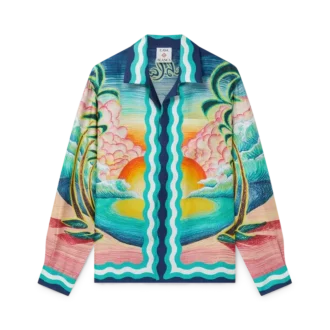 Danse De La Mer långärmad silkesskjorta